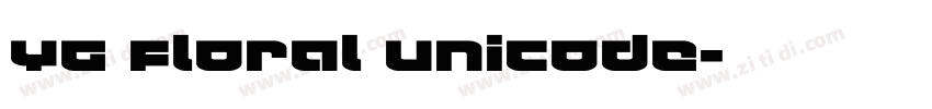 YG Floral Unicode字体转换
